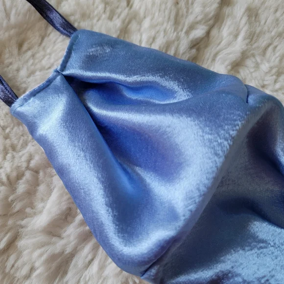 Room Shop Baby Blue Satin Mask - Picture 4 of 4